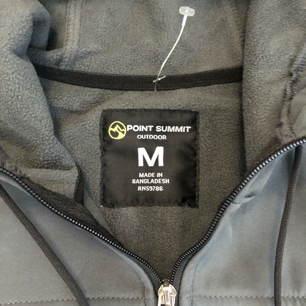 Point Summit Outdoor Gray Men’s Jacket - Picture 4 of 11